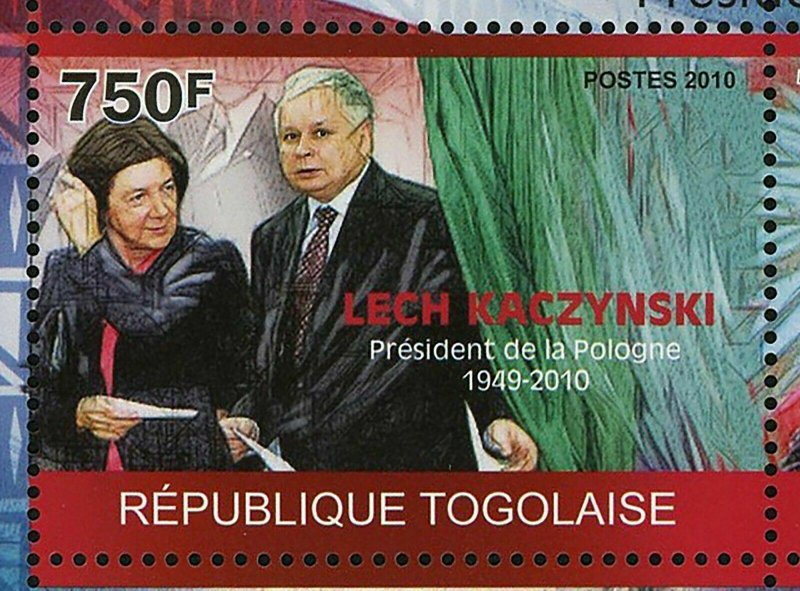 Lech Kaczynski Stamp Pope John Paul II Maria Kaczynska S/S MNH #3544-3547