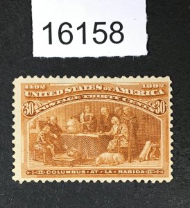 MOMEN: US STAMPS # 239 MINT OG LH $225 LOT #16158