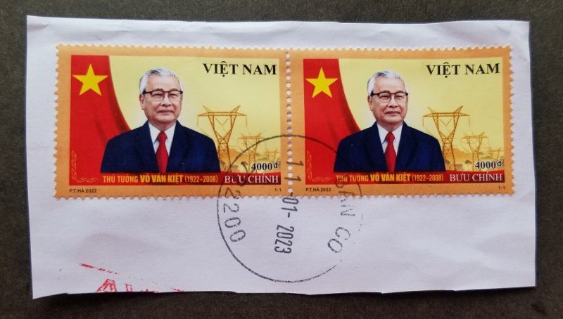 Vietnam 100th Anniversary Of Birth of Võ Văn Kiệt 2022 Flag (stamp) USED