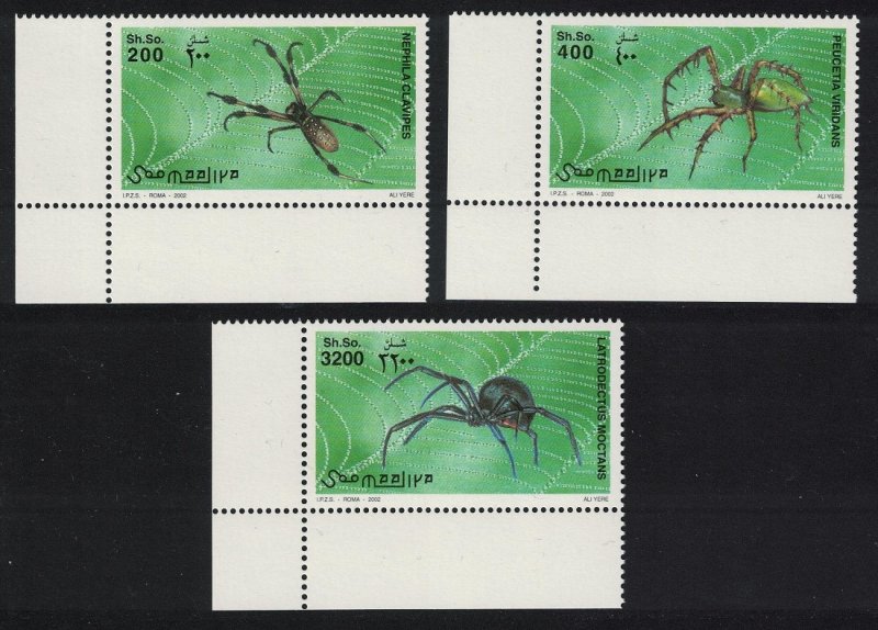 Somalia Spiders Corners 2002 MNH MI#991-993