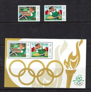 Ireland: 2008, Olympic Games, Beijing, MNH set + M/Sheet