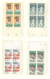 United States #  Plate Block (Baseball)