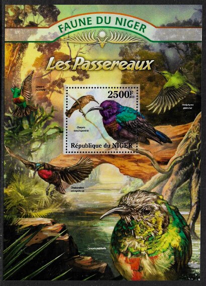 Niger #1165 MNH S/Sheet - Song Birds