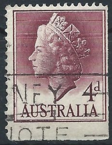 Australia 1957 - Queen Elizabeth 4d definitive - SG294 used