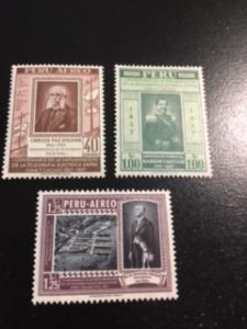 Peru sc C141-C143 MNH