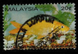 MALAYSIA SG261 1983 20c FRESHWATER FISH p12 FINE USED