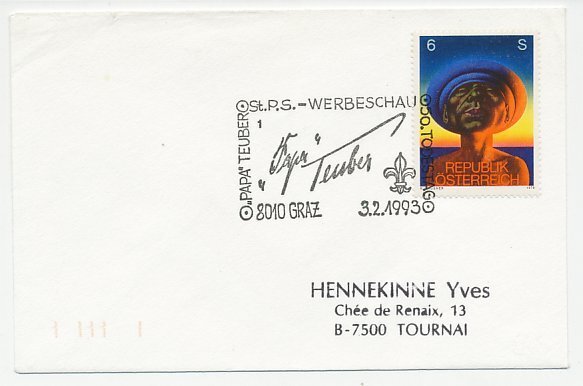 Cover / Postmark Austria 1993 Scouting