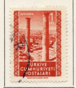 Turkey 1952 Pictorial Issue Fine Used 1krs. NW-240224
