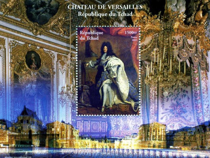 Chad 2001 Versailles LOUIS XIV of France s/s Perforated Mint (NH)