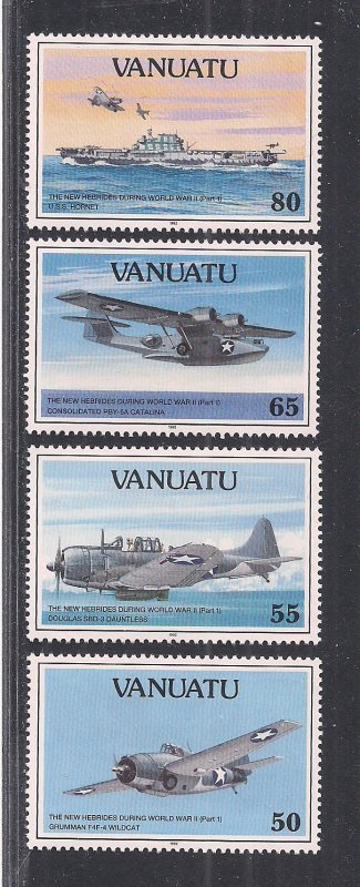 VANUATU SC# 560-63   FVF/MNH   1992