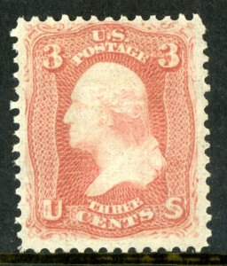 USA 1867 ⭐ 3¢ Washington ⭐ F Grill ⭐ Scott # 94 ⭐ MNH M58