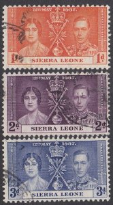 Sierra Leone 170-172 Used CV $5.65