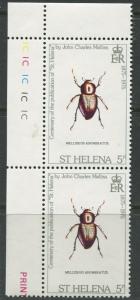 St.Helena - Scott 290 - Centenary Publication -1975 - MNH - Pair of 5p Stamps