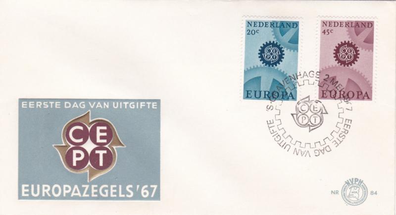 Netherlands 1967 Europa FDC Unadressed VGC No.84