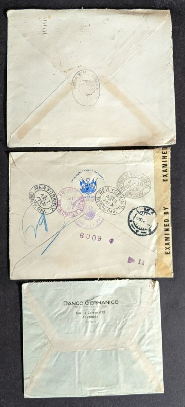 EDW1949SELL : PARAGUAY Interesting collection of 32 covers, all to USA.