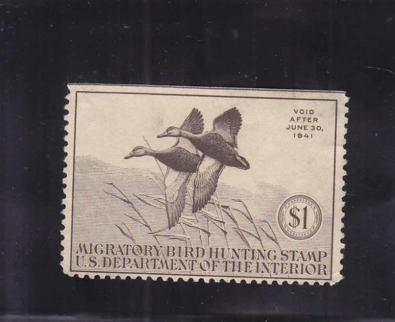 Duck Stamp, Sc #RW7, Straight Edge, No Gum (S17691)