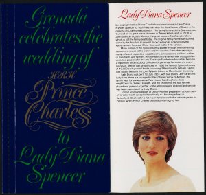 Grenada 1055 booklet MNH Prince Charles, Princess Diana Wedding