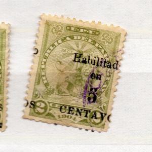 Paraguay 1907 Early Issue Fine Used 5c. Surcharged 281516