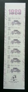 France Diligence From Paris To Lyon 1989 Car Transport (booklet) MNH *see scan