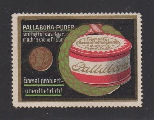 German Advertising Stamp - Pallabona Brand Hair Powder - MH OG