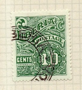 Liberia 1918 Early Issue Fine Used 10c. NW-175390