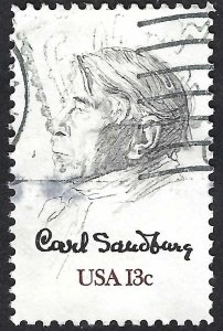 United States #1731 13¢ Carl Sandberg (1978) Used.