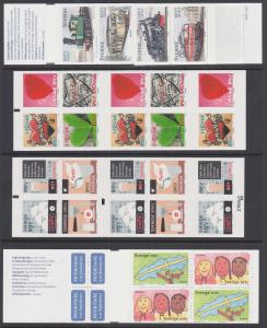 Sweden Sc 2525f/2548e MNH. 2006 issues, 10 Intact Booklets, VF