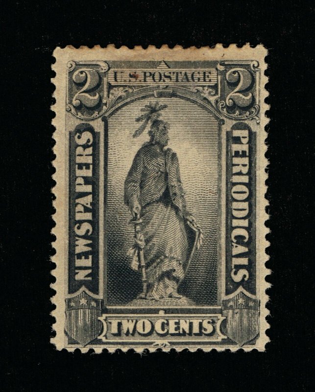 AFFORDABLE GENUINE SCOTT #PR9 F-VF MINT OG H 1875 BLACK 2¢ CBNC NEWSPAPER #15938