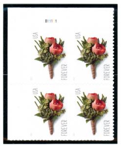 US  5199  Boutonniere - Forever Plate Block of 4 - MNH - 2017 - B11111  UL