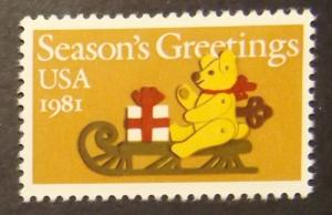 Sc#1940  (20c) Season's Greetings USA 1981, MNH (6508)