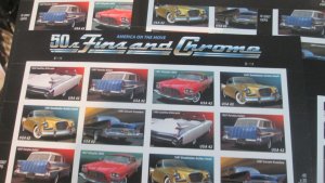 Discount Postage 8x 50s Fins & Chrome Cars 42c US Sheets Face $67.20 #4353-57