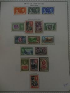 BRITISH HONDURAS : Beautiful Very Fine Mint collection on album pgs SG Cat £1275