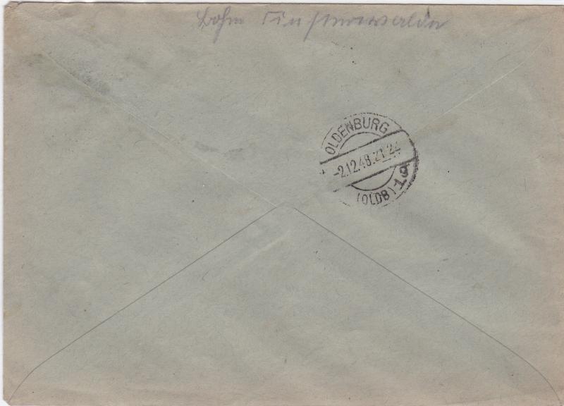 Germany Soviet Zone 1948 Finsterwalde to Hollen stamps cover  R20715