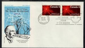 Canada 534 Rutherford Cole Cover U/A FDC