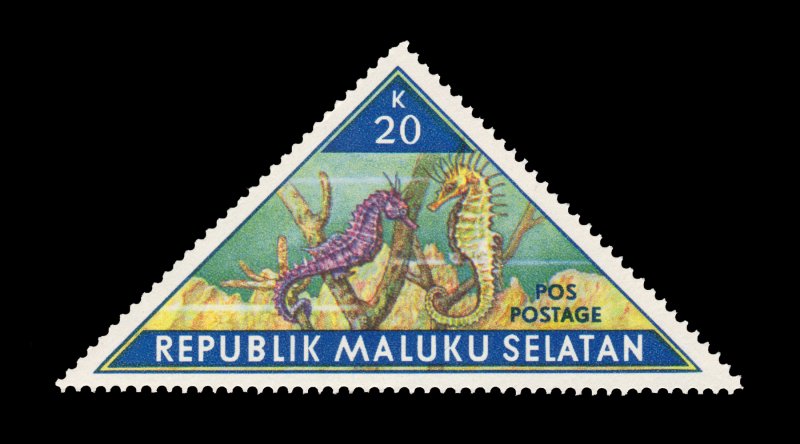 REPUBLIC OF SOUTH MALUKU STAMP. TOPIC: FISH. UNUSED. ITEM 20K