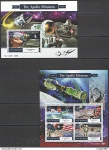 2015 Maldives Transport Space Mission Apollo Bl+Kb ** Ml177