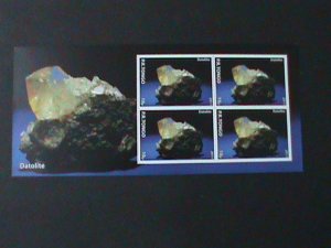 ​TONGA -RARE FAMOUS MINERIAL-DATOLITE-IMPERF MNH SHEET VF WE SHIP TO WORLDWIDE