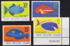 KOKOS COCOS KEELING ISLANDS [1996] MiNr 0350-53 ( **/mnh ) Fische