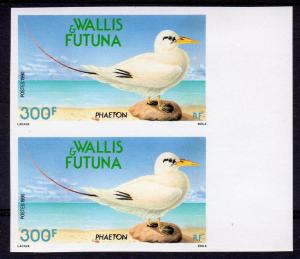 Wallis and Futuna Islands 1990 Sc#393 BIRD Phaeton Pair IMPERFORATED MNH