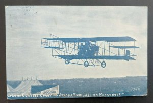 1910 LA to San Francisco California Glenn Curtiss Jerome Fancuilli RPPC Cover