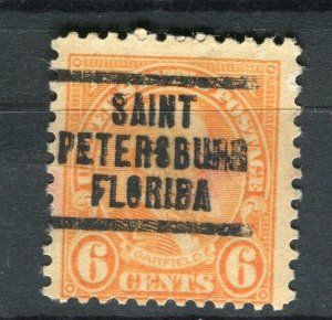 USA; Early 1900s Presidential series issue used PRE-CANCEL, St.Petersburg