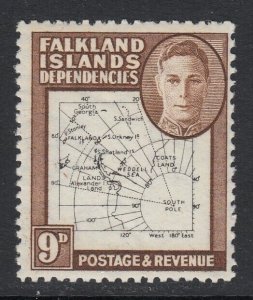 Falkland Islands Dep., SG G15 (Thin Map), MLH 