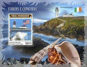 Z08 IMPERF MOZ190421b MOZAMBIQUE 2019 Lighthouses and shells MNH ** Postfrisch