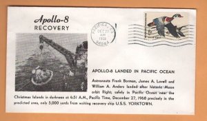 Splashdown of Apollo 8 -  12/27/1968 by Astro Covers-cancelled Pacifica, CA 