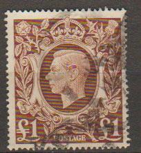 GB George VI  SG 478c Used very heavy cancel