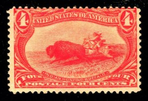 OAS-CNY 12766 US SCOTT 288 – 1898 4c Trans-Mississippi Exposition MH $110