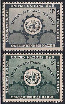 United Nations 19-20 MNH - Technical Assistance