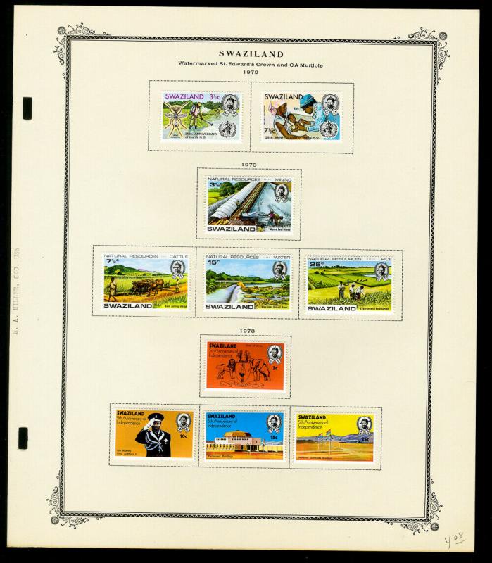 Swaziland Early 1900s Stamp Collection