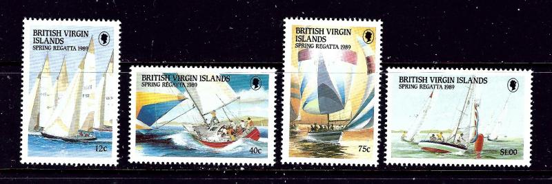 Virgin Is 631-34 MNH 1989 Yachts