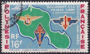 French Polynesia 1964 Sc C31 air post used